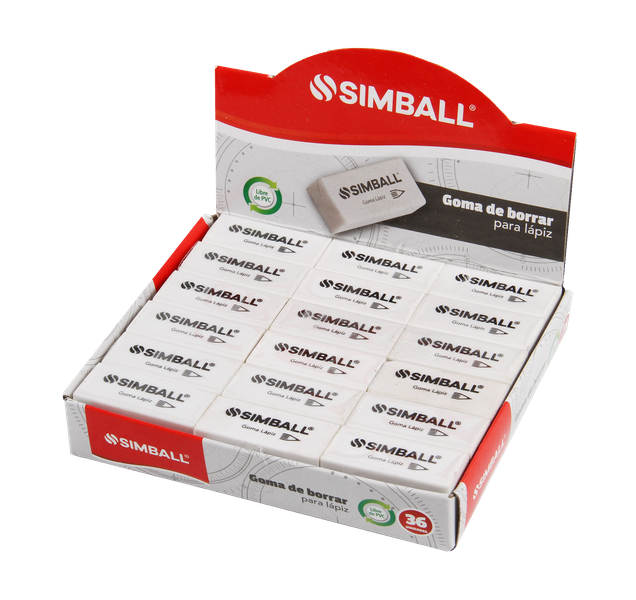 GOMA LAPIZ  X36 SIMBALL 