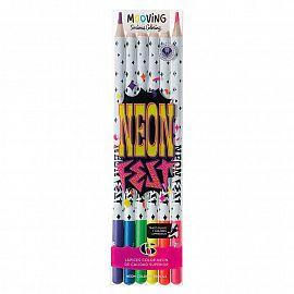 LAPIZ DE COLORES MOOVING NEON X 6 LARGOS