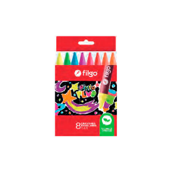 CRAYONES FILGO PINTO FLUO X8U (WXC-E8-FLU)