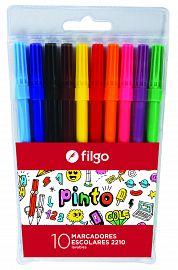 MARCADOR ESCOLAR FILGO PINTO V/COLORES X10U. (CM2210-E10-SUR)