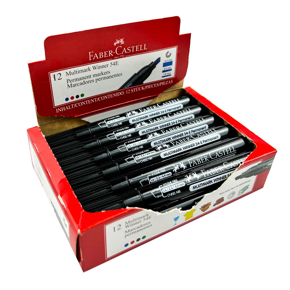 Marcador Permanente Faber Castell Bisel 54