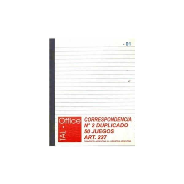 Cuaderno Correspondencia Nro. 2 - Art. 227