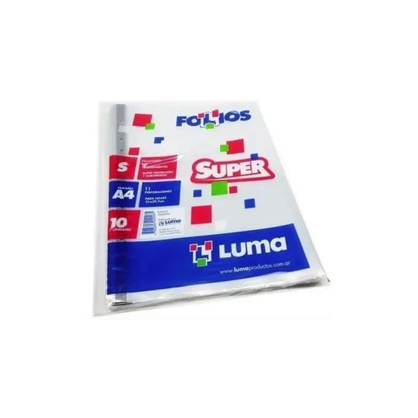 FOLIO A4 X10 SUPER LUMA