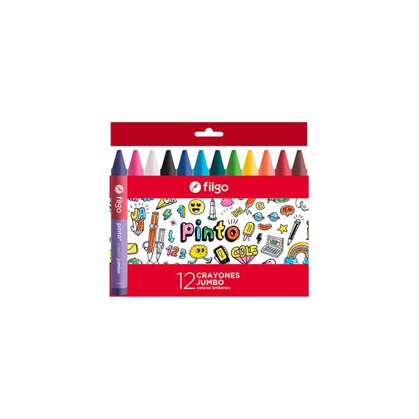 Crayones Pinto Jumbo x 12 filgo