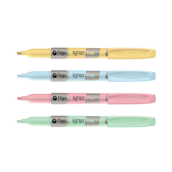 RESALTADOR FILGO LIGHTER FINE PASTEL PTA BISEL C/U V/COLORES (SLF-C12)