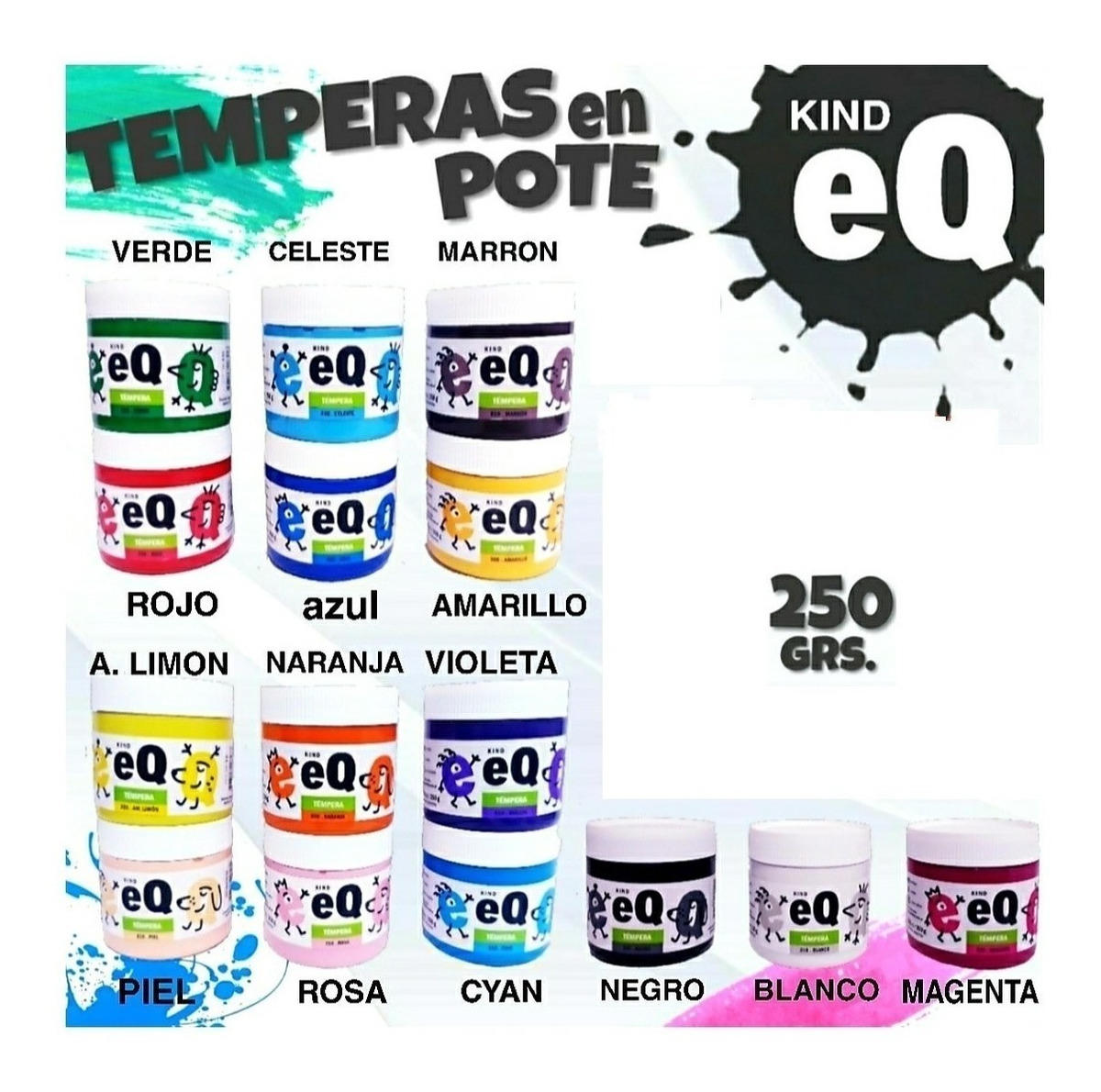 TEMPERA POTE 250 ML EQ 