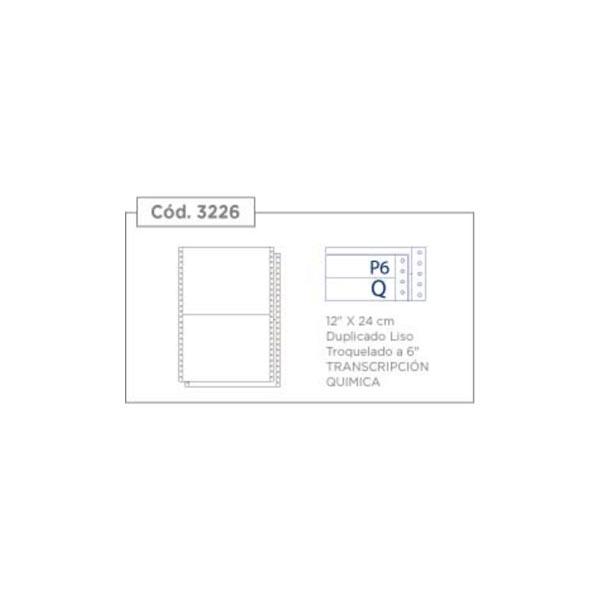 Formulario Continuo 12x24 Húsares Duplicado Transcripción Química Troquelado