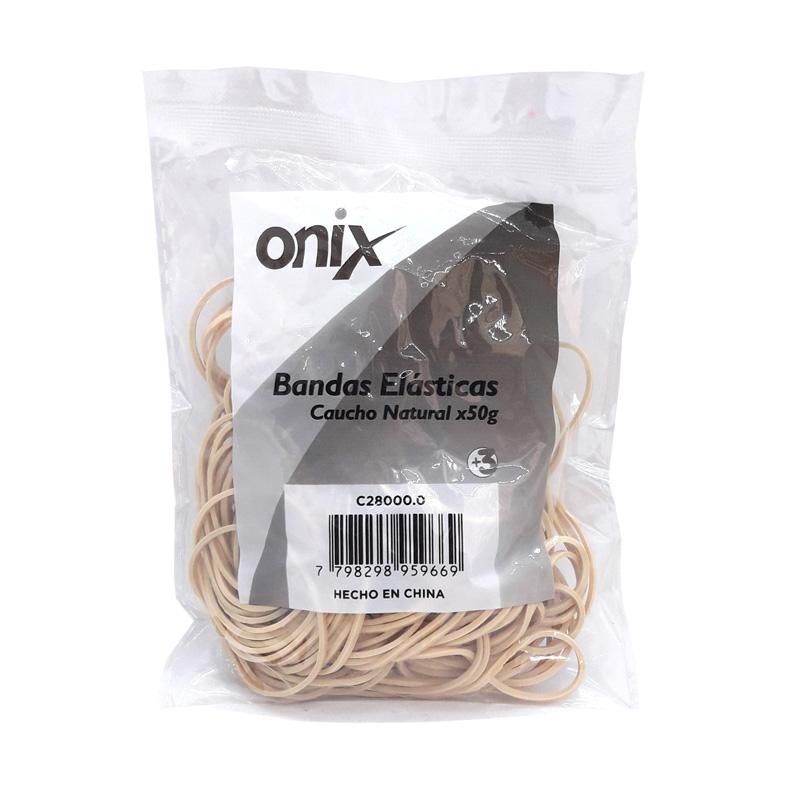 BANDA ELASTICA CAUCHO 50 GRS BOLSA ONIX 