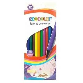 Lápices Ecocolor Largos x 12