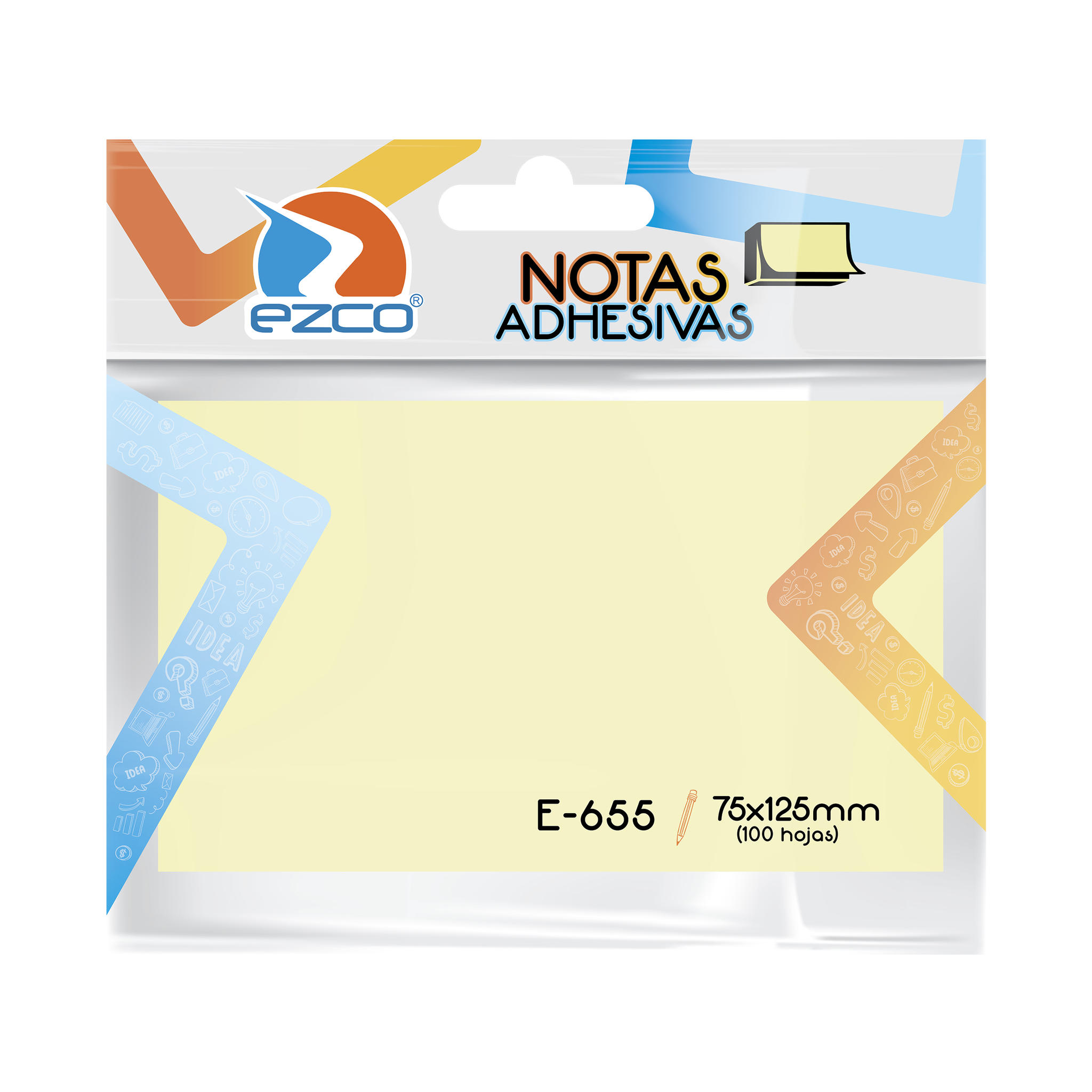 Papel Adhesivo de 75x125 - 655