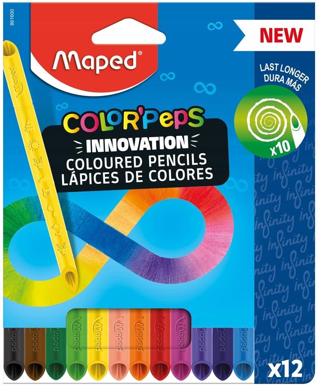 LAPICES DE COLORES MAPED COLOR PEPS INFINITY X 12 LARGOS (861600)