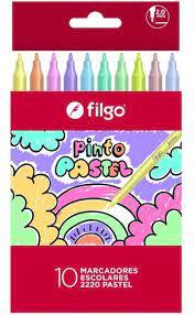 MARCADOR FILGO PINTO ESTUCHE X10U. PASTEL (CM2220-E10-PAS)