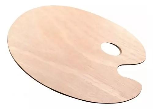 Paleta Oval de Madera de 20x30