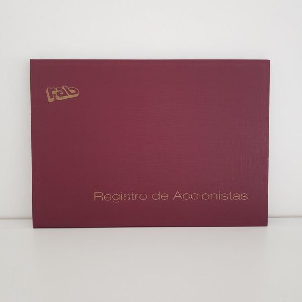 Libro de Registro de Accionistas Apaisado de 1 m