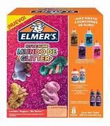 PEGAMENTO ELMERS KIT MUNDO DE GLITTER 8 PIEZAS