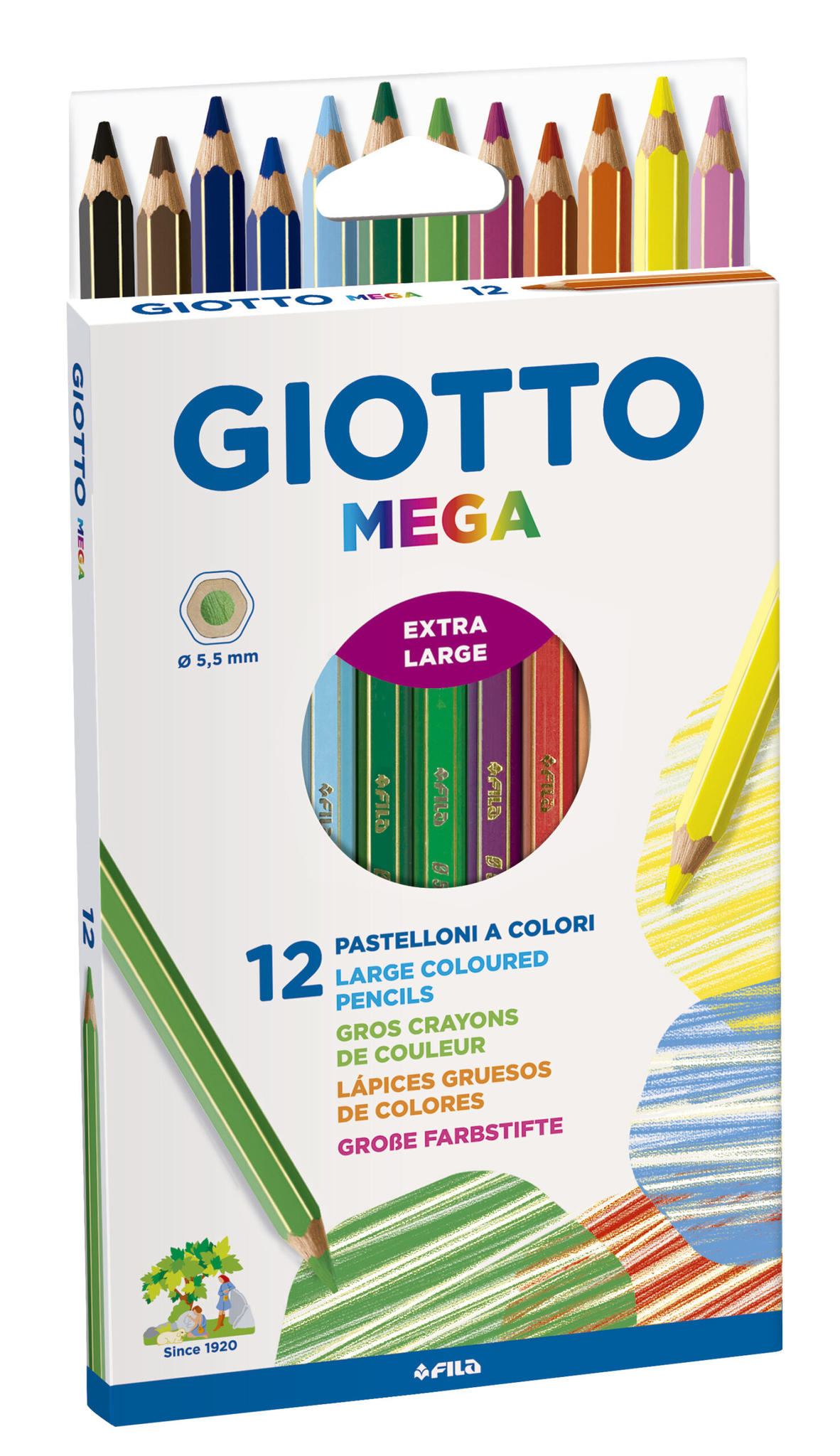 LAPIZ GIOTTO MEGA X12