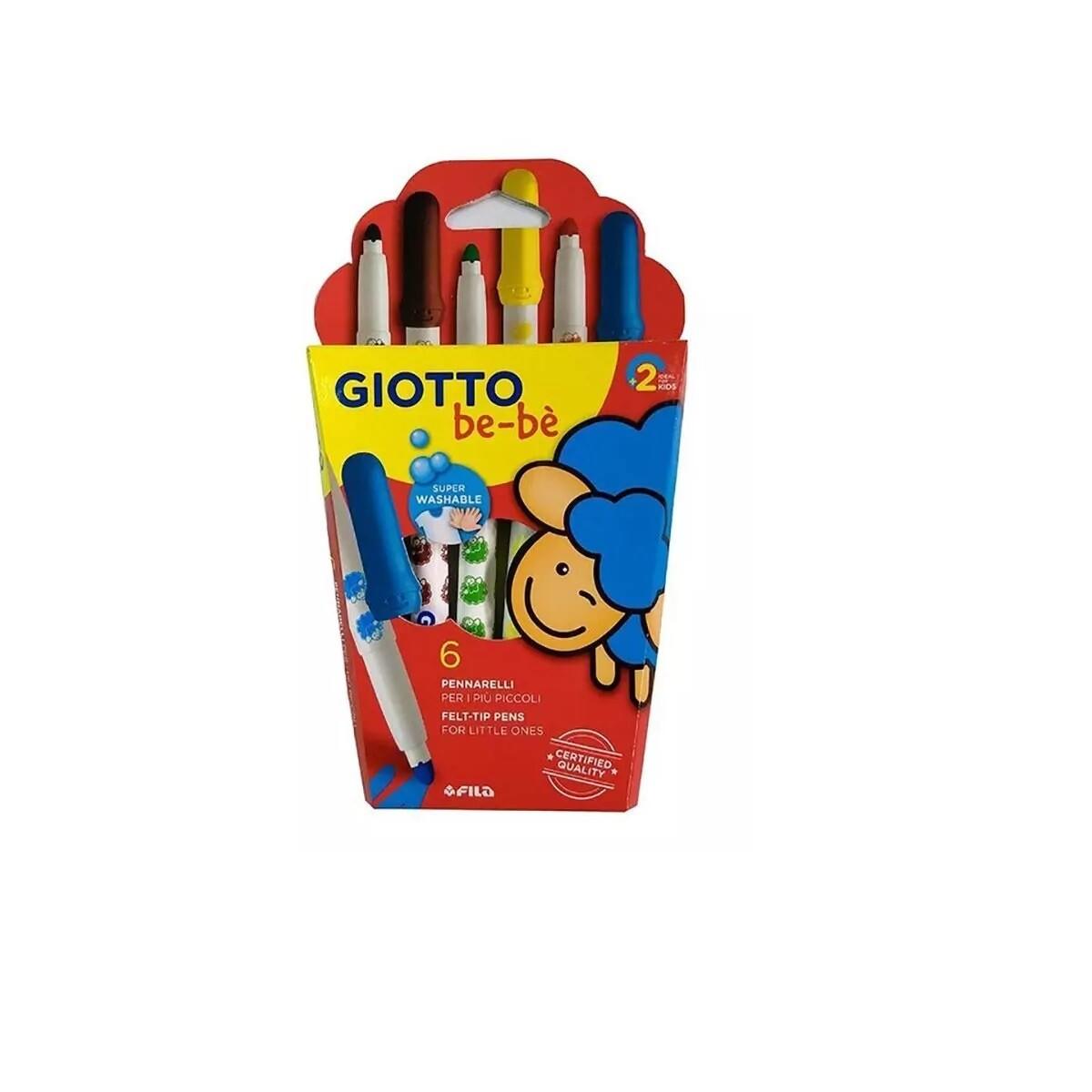 MARCADOR GIOTTO BEBE X6