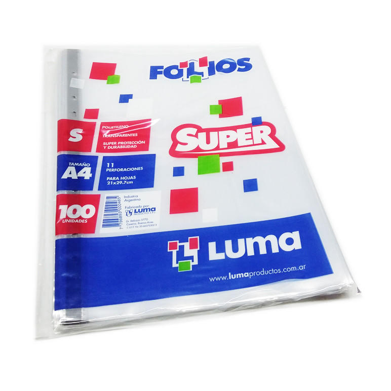 FOLIO A4 SUPER X100 LUMA 