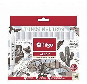 MARCADOR ALLOY  TONOS NEUTROS X12