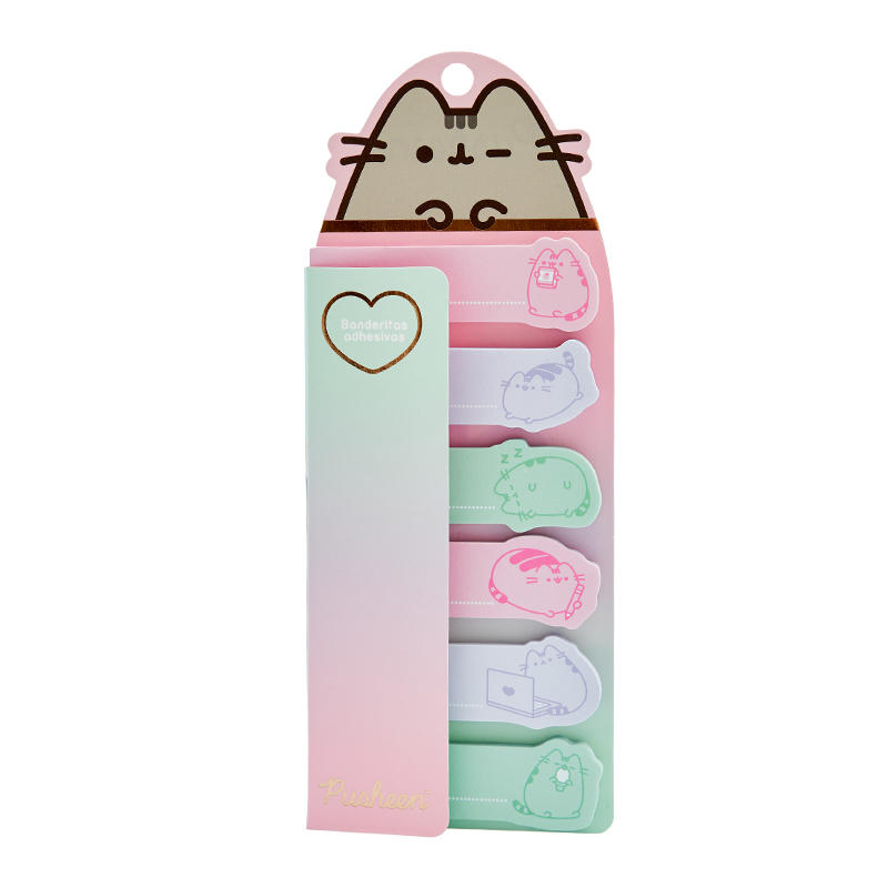 NOTAS ADHESIVAS BANDERITA PUSHEEN X6 MOOVING