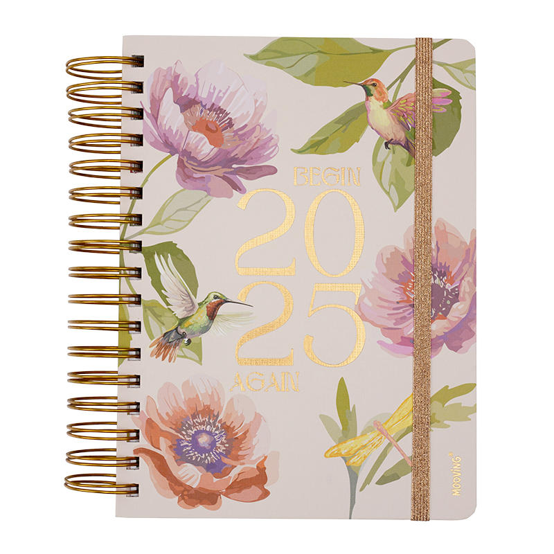 AGENDA MOOVING DIARIA 16.5X22 FLORAL 2025