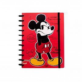 CUADERNO MOOVING LOOPS CARTA X 80HOJAS MICKEY MOUSE 