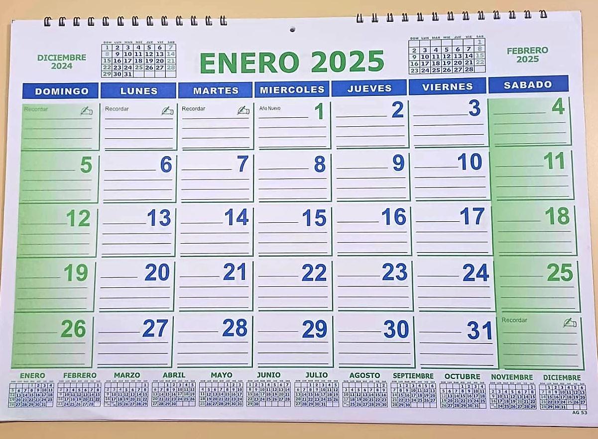 CALENDARIOMENSUAL (AG-53) 50X35 