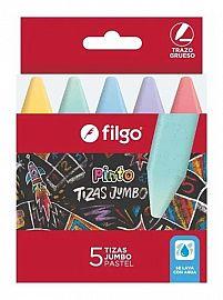 TIZAS JUMBO FILGO PINTO PASTEL X5 (CHKJ-E5-PAS)