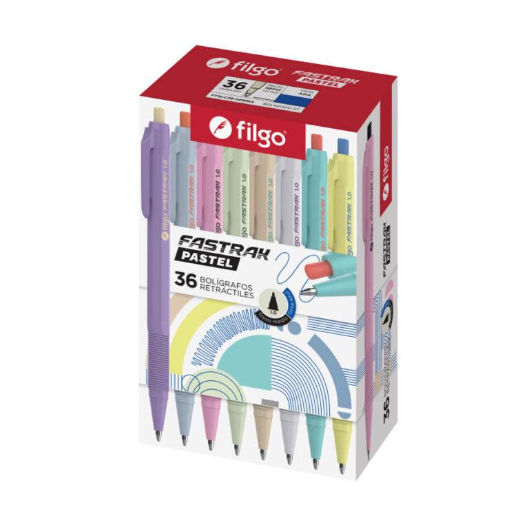 BOLIGRAFO FASTRAK PASTEL RETRACTIL 1.0 MM FILGO 