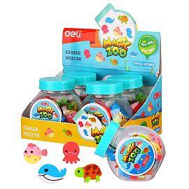 GOMA DE BORRAR DELI MINI ZOO MAGIC X 20 U. (LAPIZ) (EH03206)