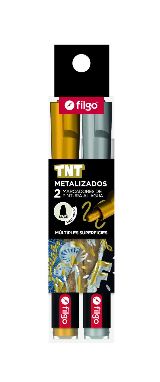 MARCADOR PINTURA AL AGUA X2 METAL  MULTIPLES SUPERFICIES FILGO