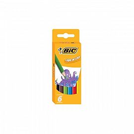 Lápices de Colores Bic Kids Cortos x 6