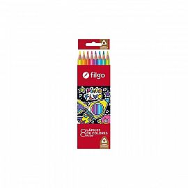 LAPIZ COLOR FILGO PINTO FLUO X 8U. LARGOS (PN401-E8)