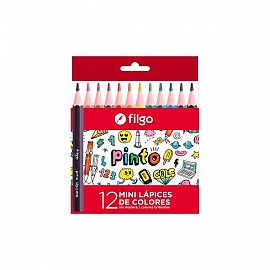 LAPIZ FILGO DE COLORES CORTOS X 12 UND (PN202-E12-SUR)