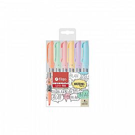 Resaltadores Lighter Fine Pastel x 6