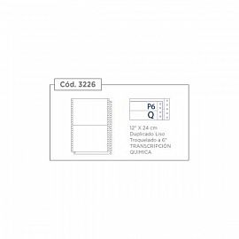 Formulario Continuo 12x24 Húsares Duplicado Transcripción Química Troquelado