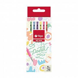 ROLLER GEL PASTEL X6 FILGO 