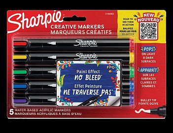 MARCADOR SHARPIE  PAINT EFF X5