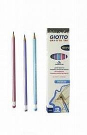 LAPIZ GIOTTO GRAFITO TRI X12 HB CUERPO PASTEL 