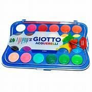 ACUARELA GIOTTO X 24 COLORES BANDEJA + PINCEL (352400)